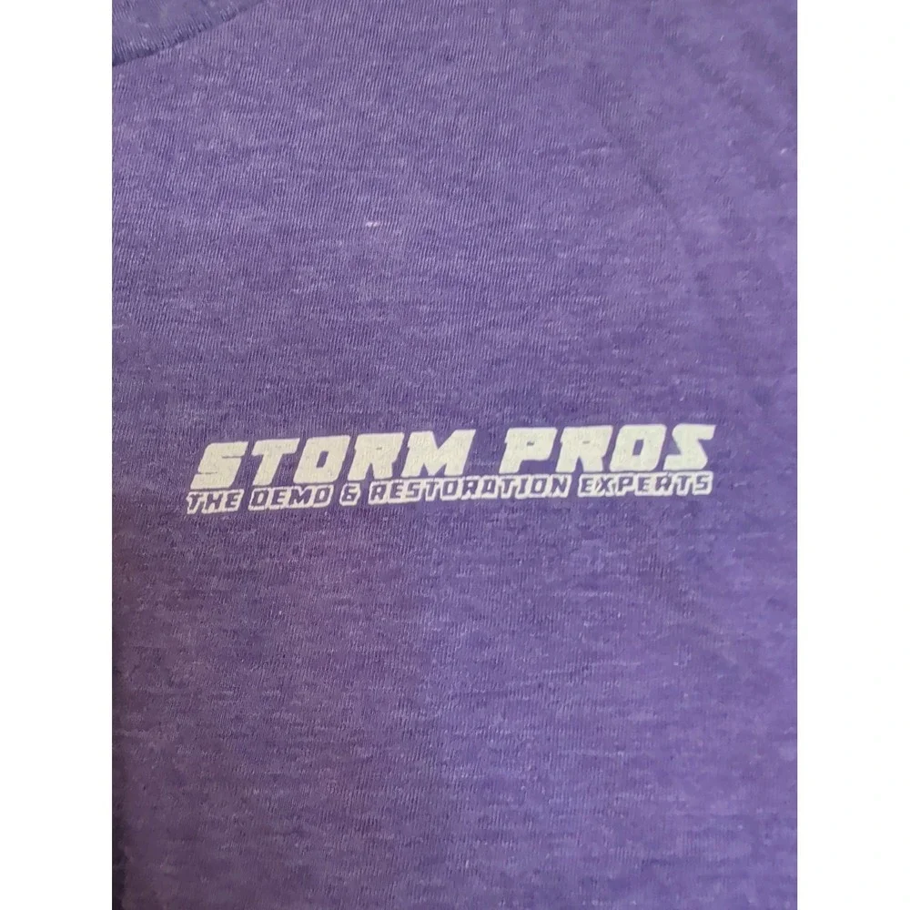 David & Goliath Storm Pros T-Shirt Purple Graphic Tee Mens Large‎